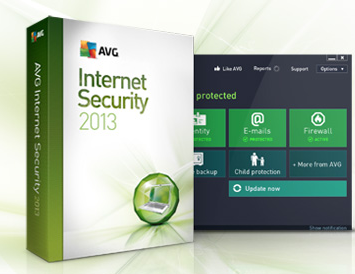 Sở hữu bản quyền 6 tháng AVG Internet Security 2013